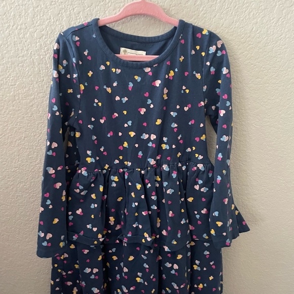 Tucker + Tate Blue Long Sleeve Sundress with Crew Neck - Picture 1 of 1
